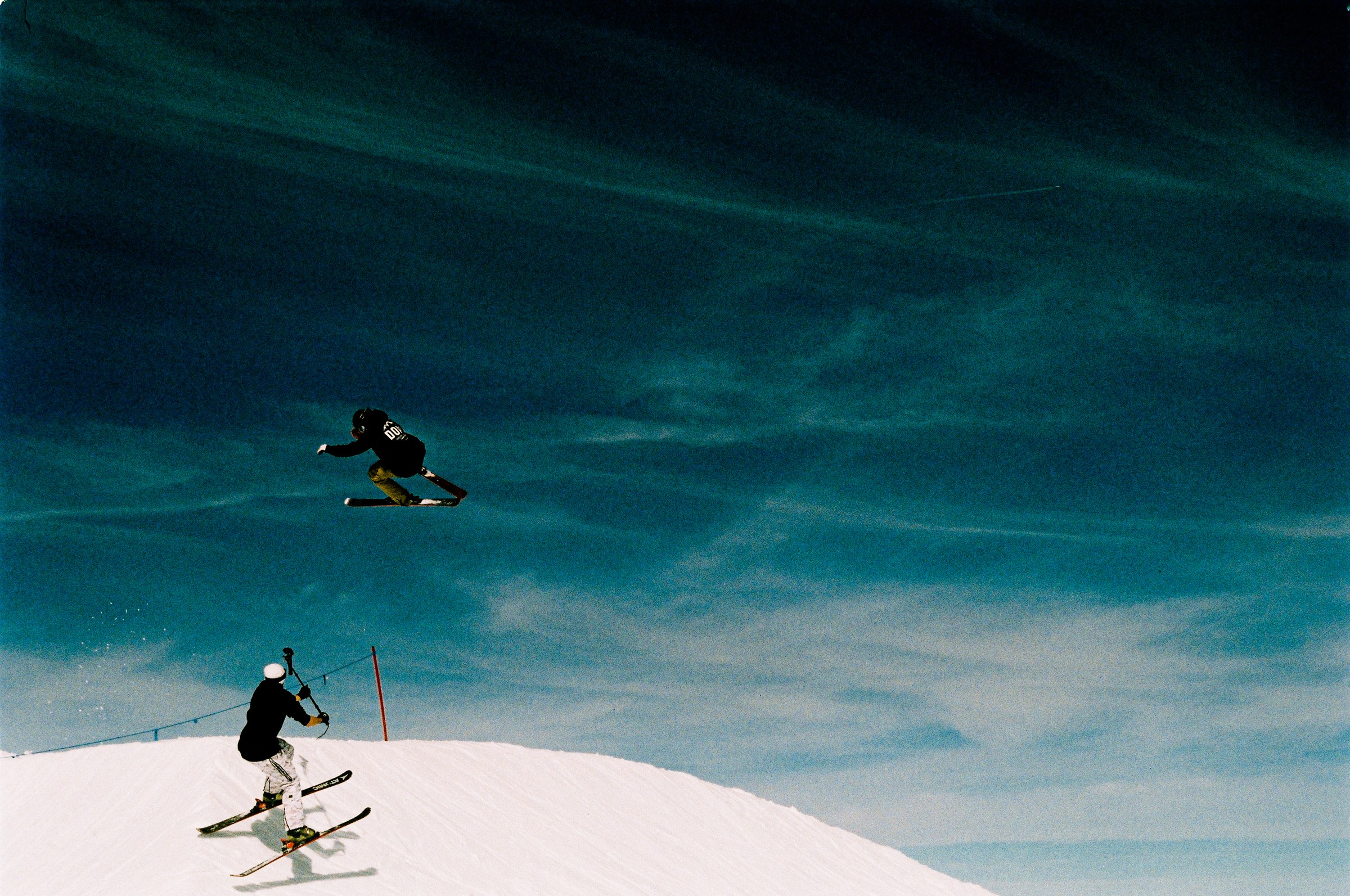 Freestyle skiing — film photography